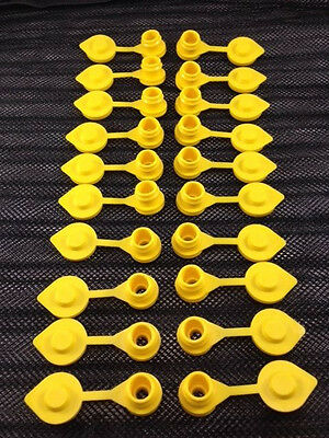 20 - Yellow Chilton Vent Caps Replacement Sears Craftsman Gas Can Fuel Jug Plug