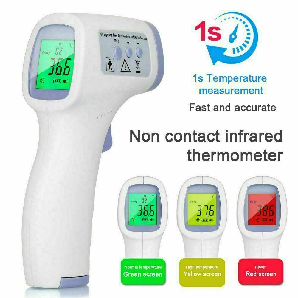 Infrared Forehead Thermometer Digital Lcd Non-contact Temperature Gun Us New~