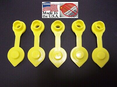 5 Yellow Fuel Gas Can Jug Vent Cap Blitz Wedco Scepter Essence Midwest Eagle